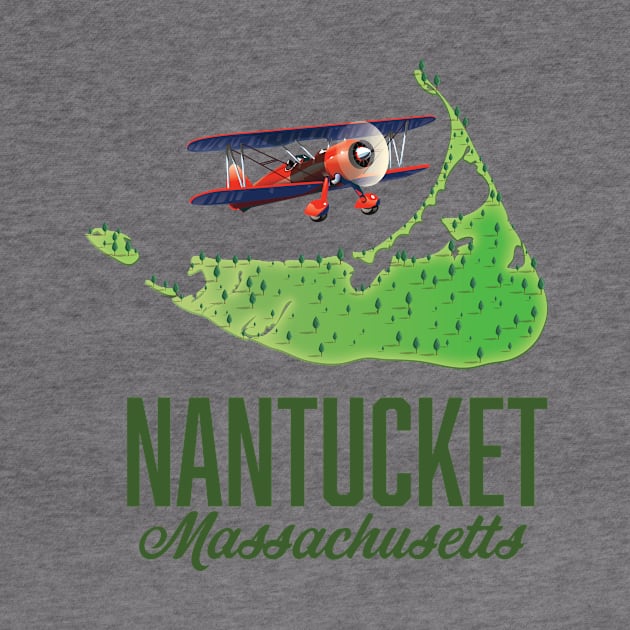 Nantucket Massachusetts Map by nickemporium1